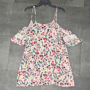 Jessica Simpson Floral Rayon Cover Up - Multi Color